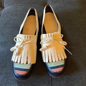 Tory Burch Loafers Ruth Kiltie Navy